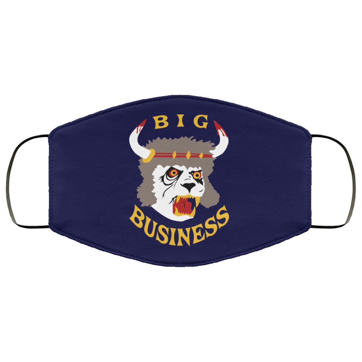 Big Business Official Merch Horns Face Mask