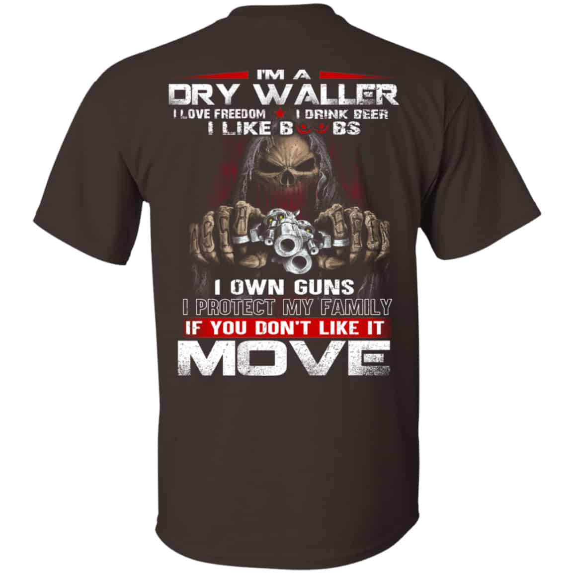 I’m A Dry Waller I Love Freedom I Drink Beer I Like Boobs Shirt, Hoodie, Tank