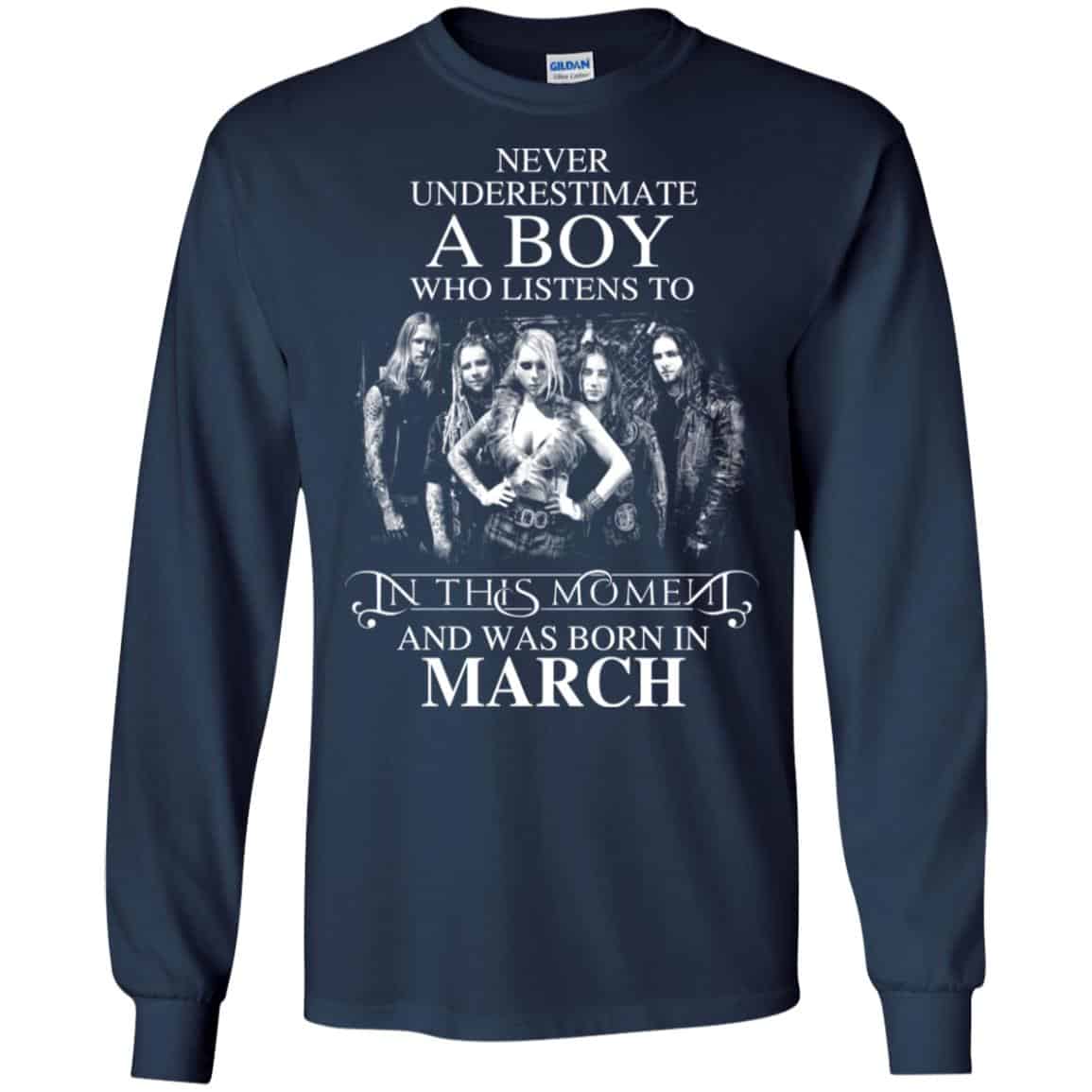 A Boy Who Listens To In This Moment And Was Born In March T-Shirts, Hoodie, Tank
