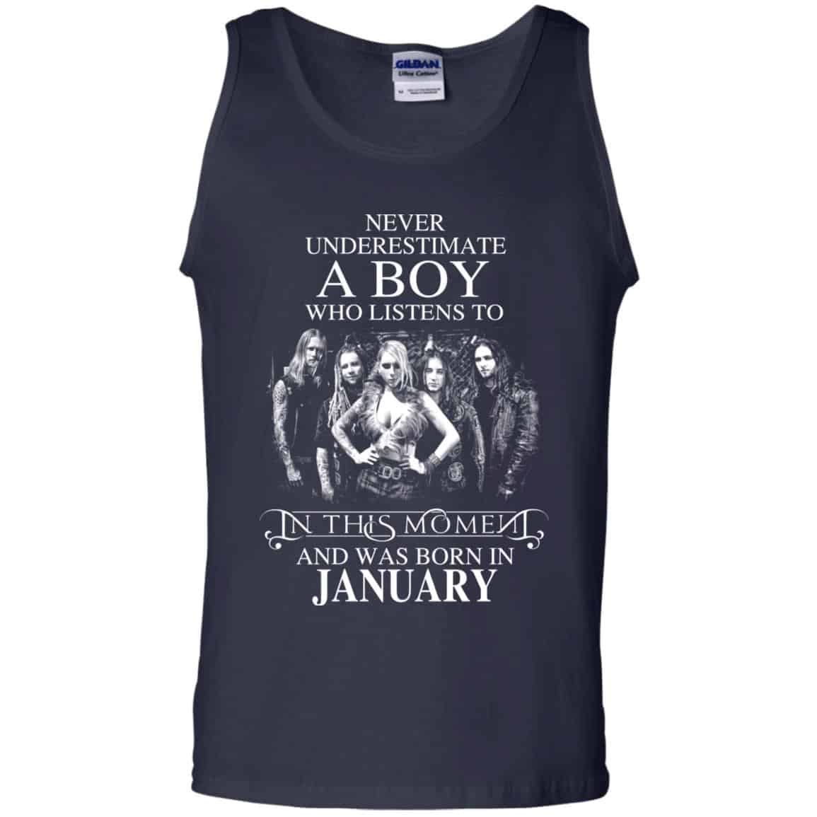 A Boy Who Listens To In This Moment And Was Born In January T-Shirts, Hoodie, Tank