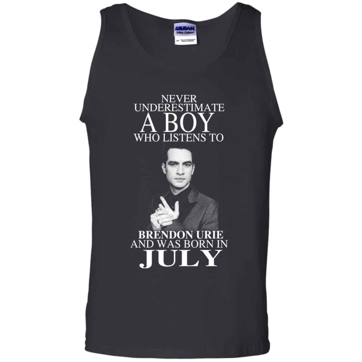 A Boy Who Listens To Brendon Urie And Was Born In July T-Shirts, Hoodie, Tank