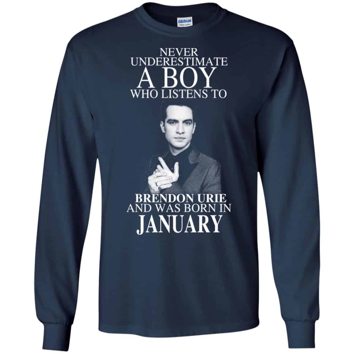 A Boy Who Listens To Brendon Urie And Was Born In January T-Shirts, Hoodie, Tank