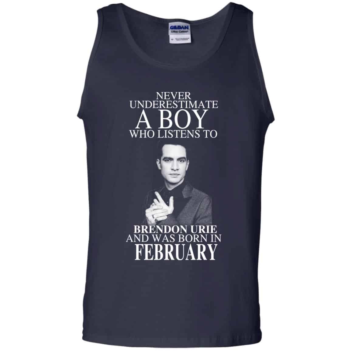 A Boy Who Listens To Brendon Urie And Was Born In February T-Shirts, Hoodie, Tank
