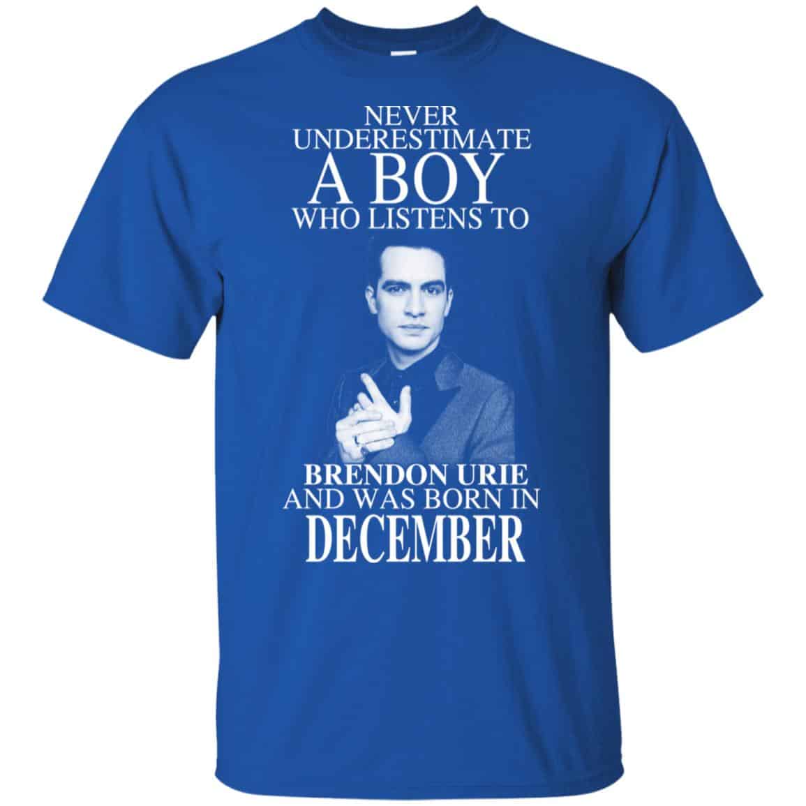 A Boy Who Listens To Brendon Urie And Was Born In December T-Shirts, Hoodie, Tank