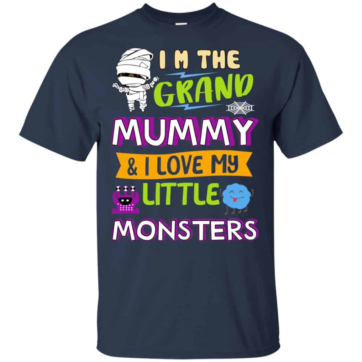 I’m The Grand Mummy & I Love My Little Monsters Shirt, Hoodie, Tank