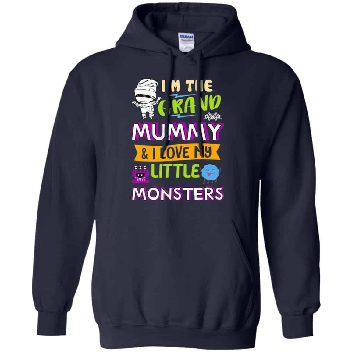 I’m The Grand Mummy & I Love My Little Monsters Shirt, Hoodie, Tank