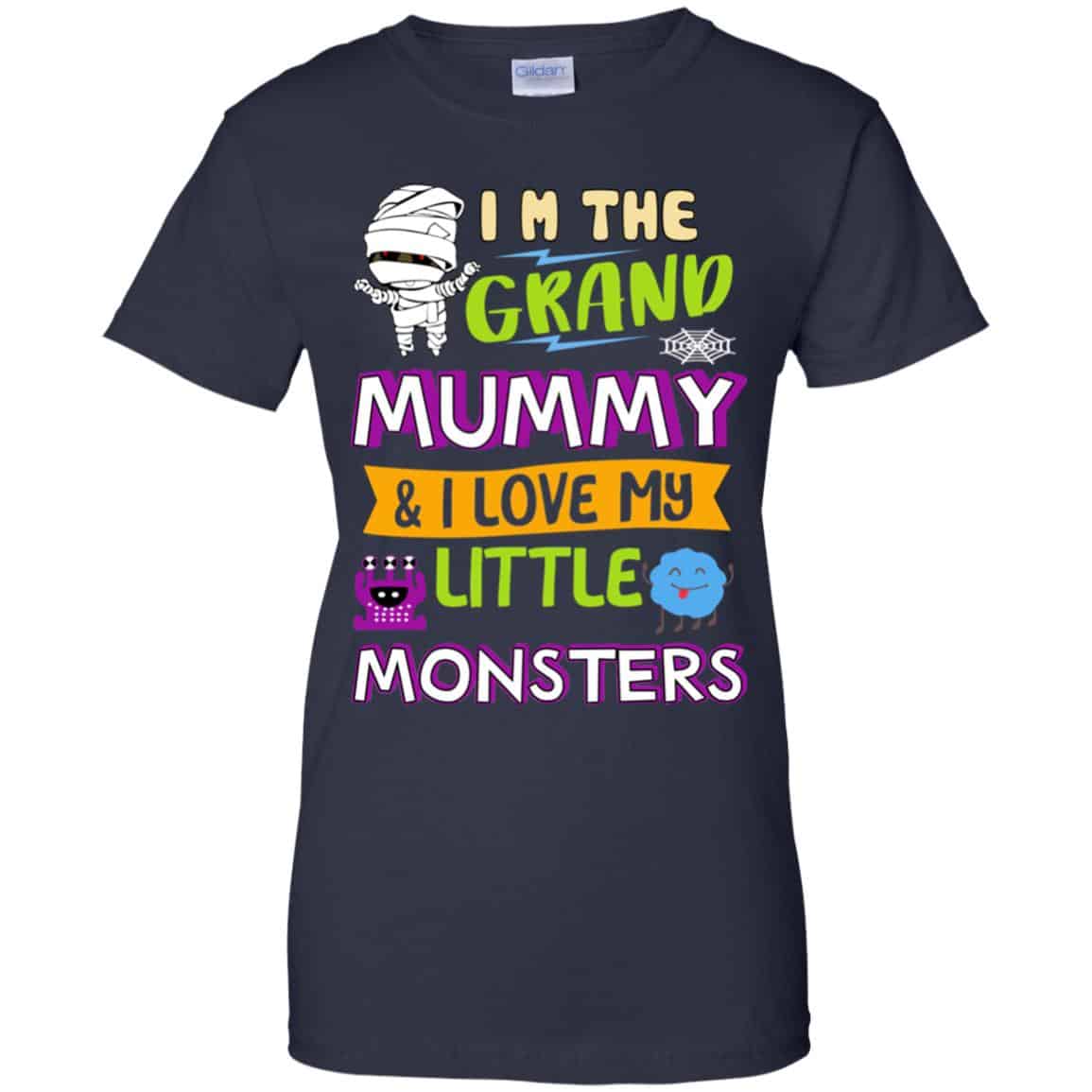 I’m The Grand Mummy & I Love My Little Monsters Shirt, Hoodie, Tank