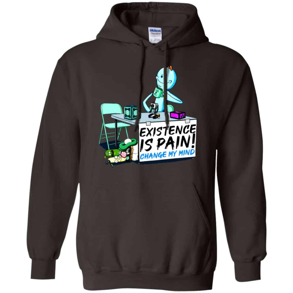 Rick And Morty: Mr. Meeseeks Existence Is Pain Change My Mind T-Shirts, Hoodie, Tank