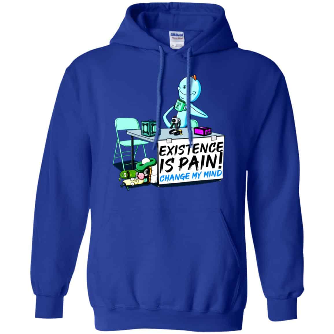 Rick And Morty: Mr. Meeseeks Existence Is Pain Change My Mind T-Shirts, Hoodie, Tank