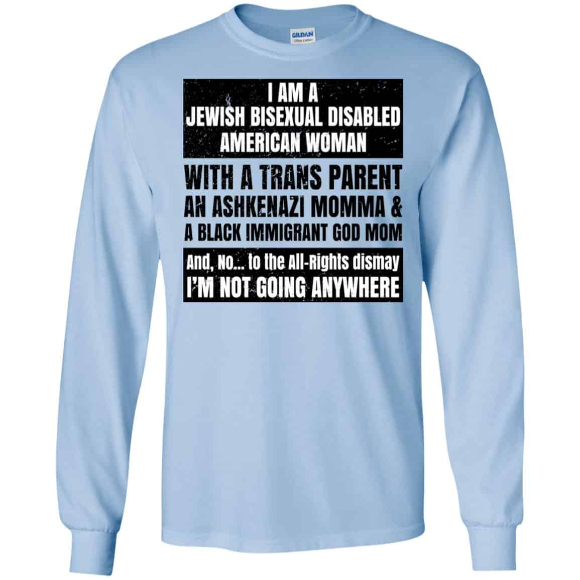 I Am A Jewish Bisexual Disabled American Woman T-Shirts, Hoodie, Tank