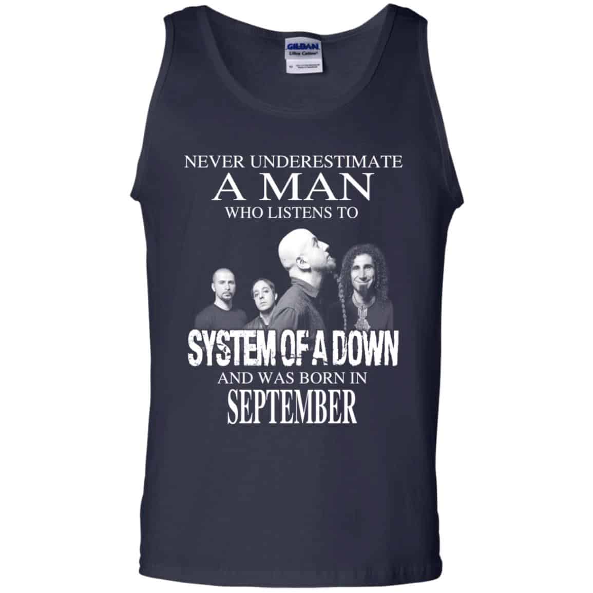 A Man Who Listens To System Of A Down And Was Born In September T-Shirts, Hoodie, Tank