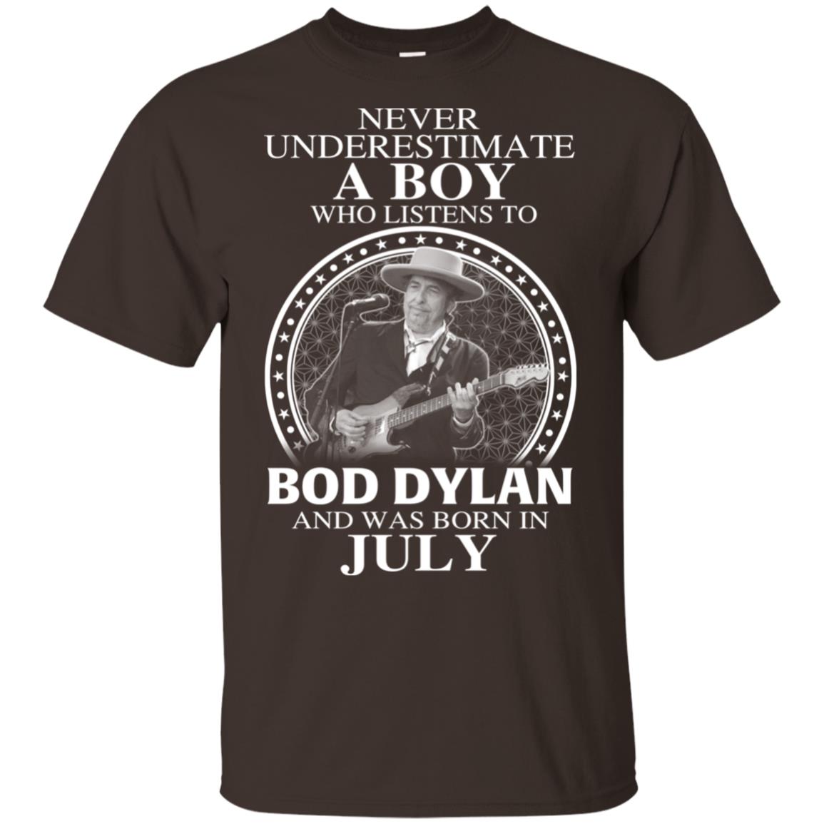 A Boy Who Listens To Bob Dylan And Was Born In July T-Shirts, Hoodie, Tank