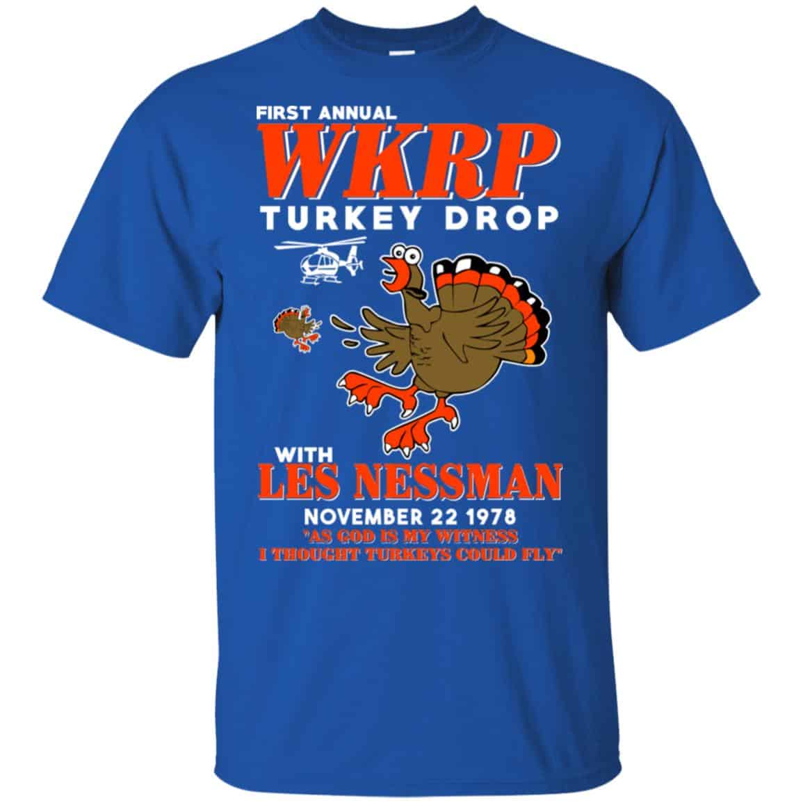 First Annual WKRP Turkey Drop With Les Nessman T-Shirts, Hoodie, Tank