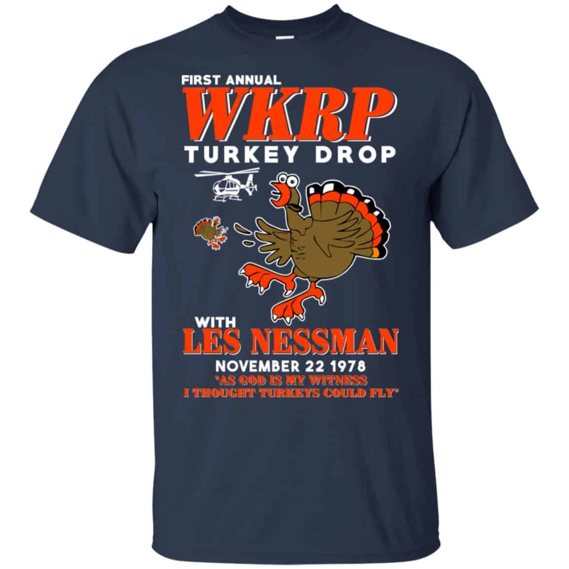 First Annual WKRP Turkey Drop With Les Nessman T-Shirts, Hoodie, Tank