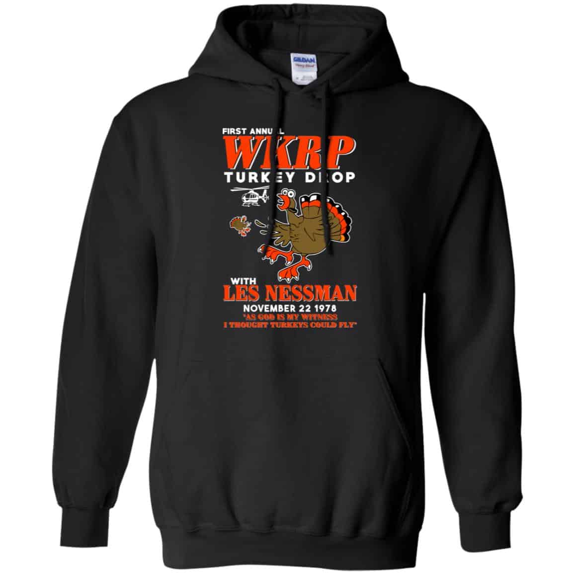 First Annual WKRP Turkey Drop With Les Nessman T-Shirts, Hoodie, Tank