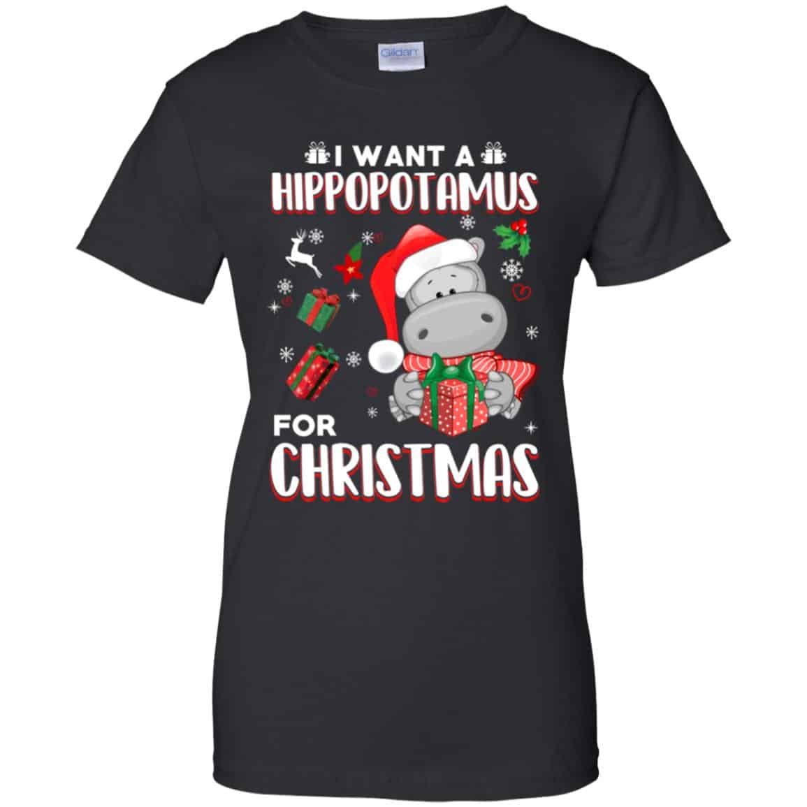 I Want A Hippopotamus For Christmas T-Shirts, Hoodie, Tank