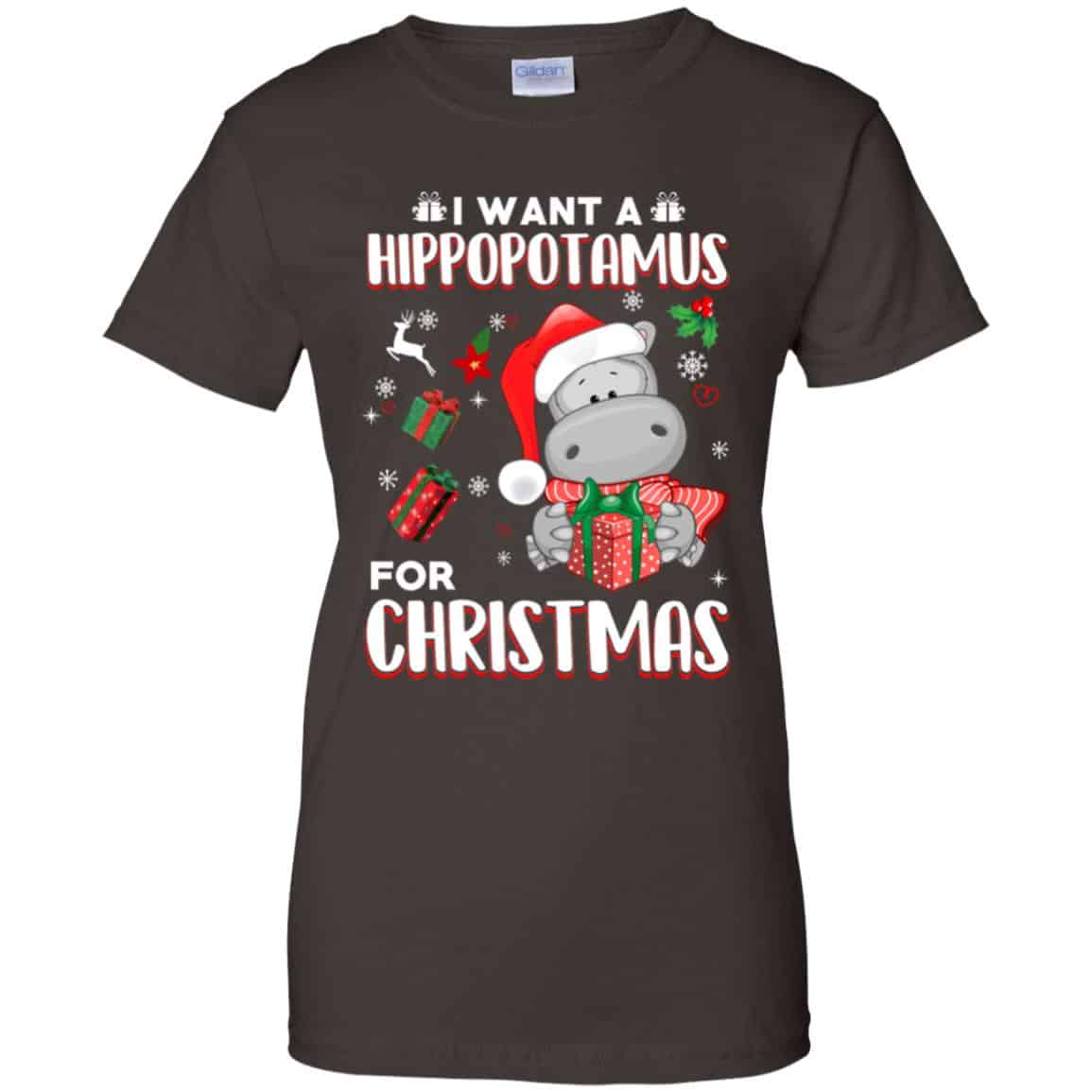 I Want A Hippopotamus For Christmas T-Shirts, Hoodie, Tank