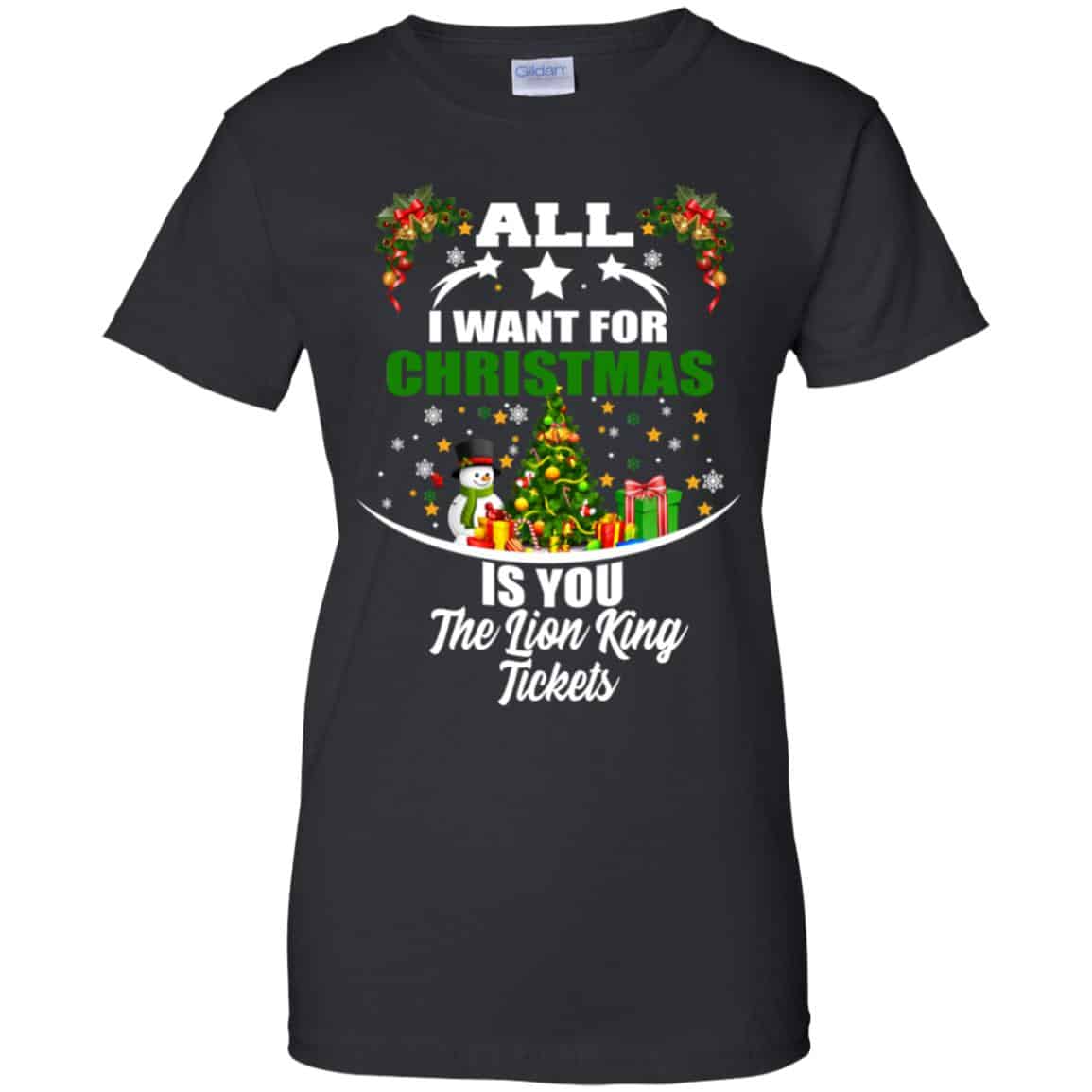 The Lion King: All I Want For Christmas Is You The Lion King Tickets T-Shirts, Hoodie, Tank