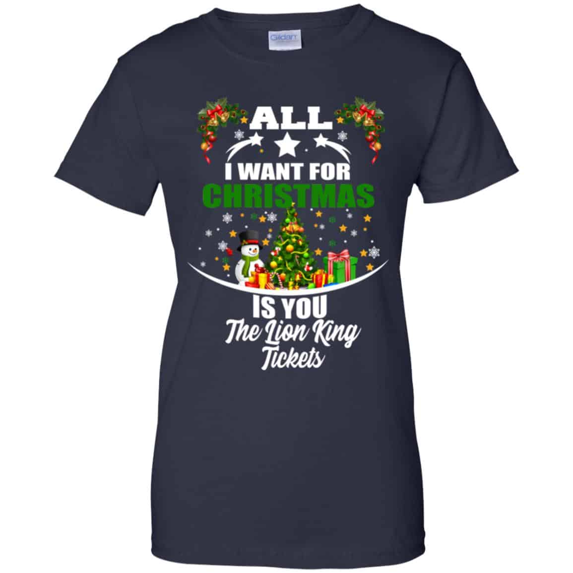 The Lion King: All I Want For Christmas Is You The Lion King Tickets T-Shirts, Hoodie, Tank