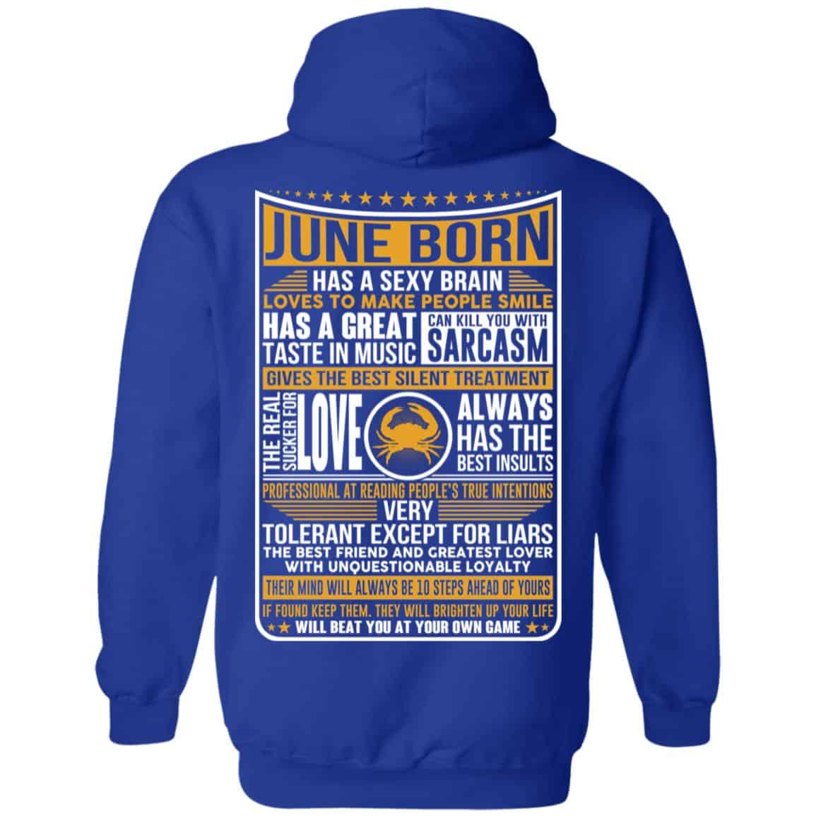 June Born Has A Sexy Brain Loves To Make People Smile T-Shirts, Hoodie, Tank