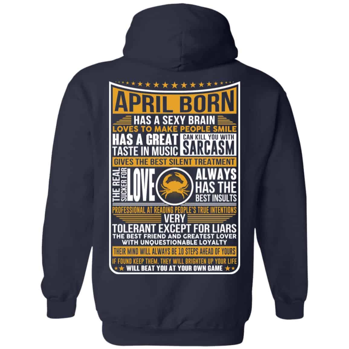 April Born Has A Sexy Brain Loves To Make People Smile T-Shirts, Hoodie, Tank