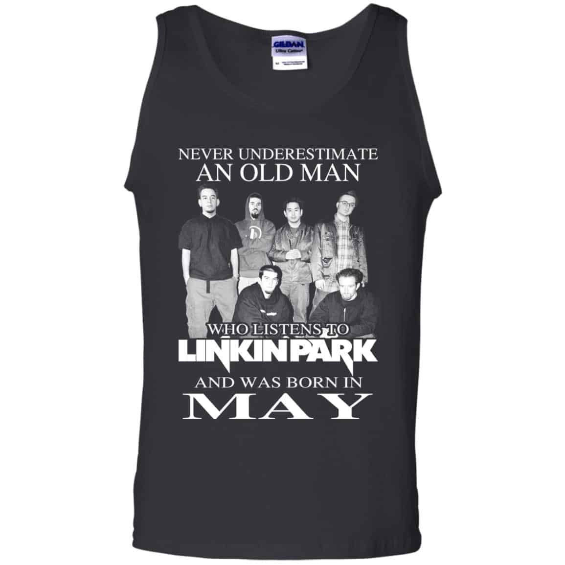 An Old Man Who Listens To Linkin Park And Was Born In May T-Shirts, Hoodie, Tank