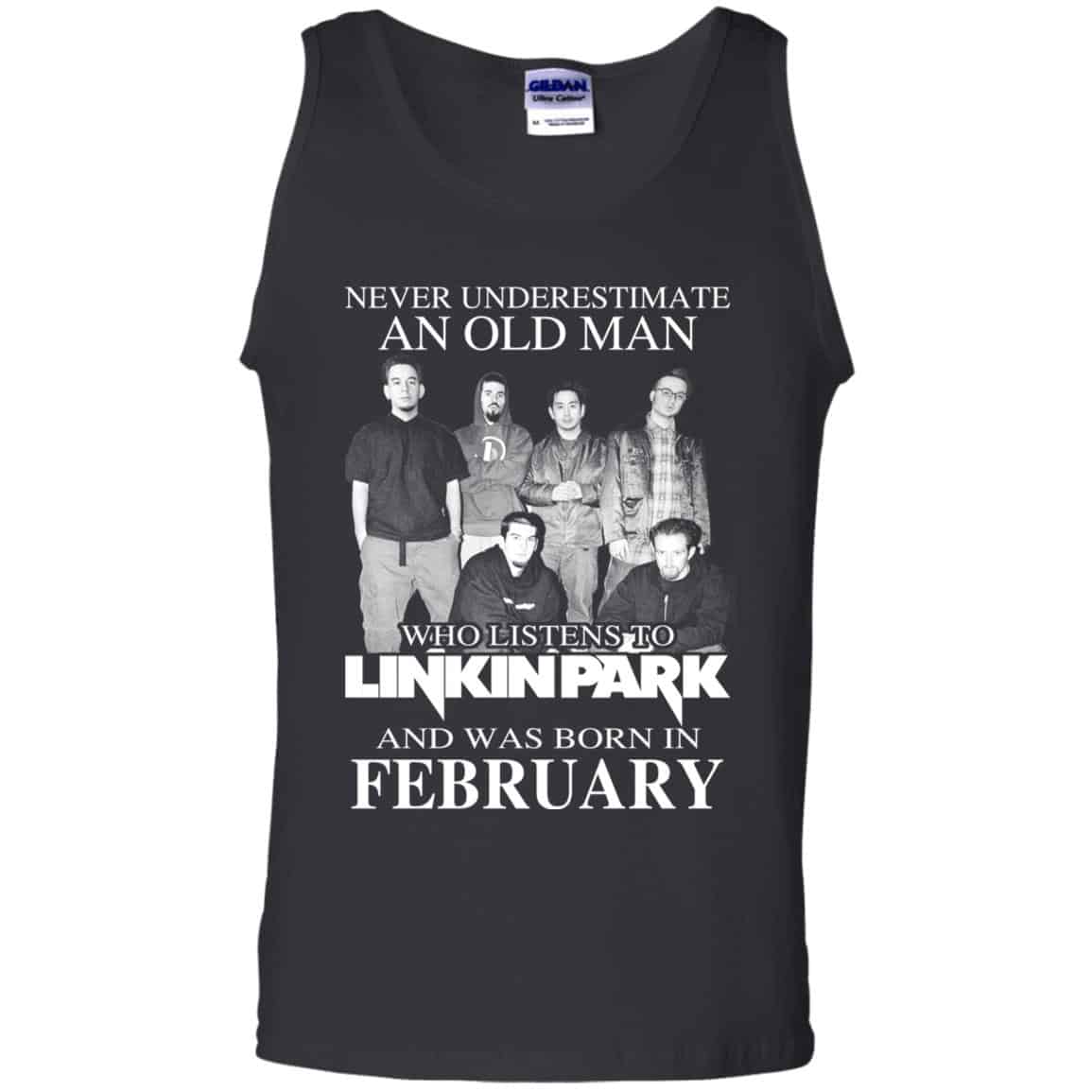 An Old Man Who Listens To Linkin Park And Was Born In February T-Shirts, Hoodie, Tank