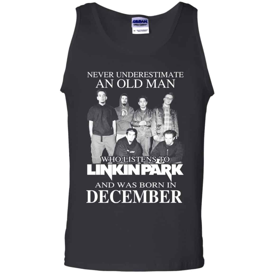 An Old Man Who Listens To Linkin Park And Was Born In December T-Shirts, Hoodie, Tank