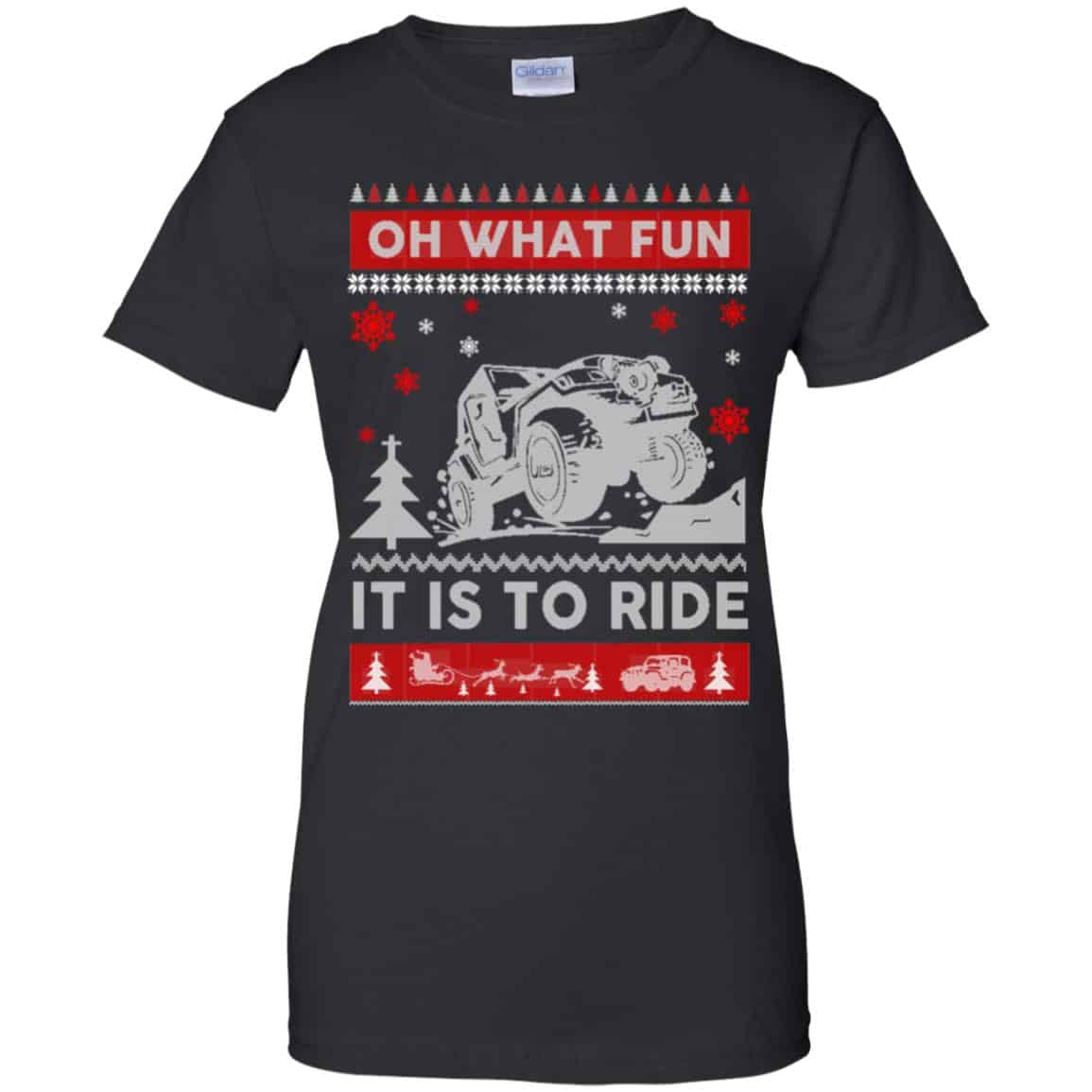 Jeep Sweater Christmas Oh What Fun It Is To Ride T-Shirts, Hoodie, Sweater