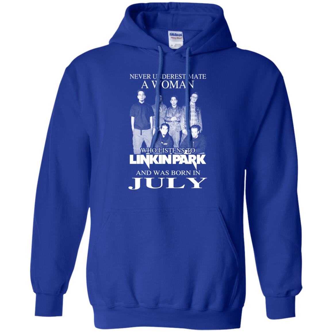 A Woman Who Listens To Linkin Park And Was Born In July T-Shirts, Hoodie, Tank