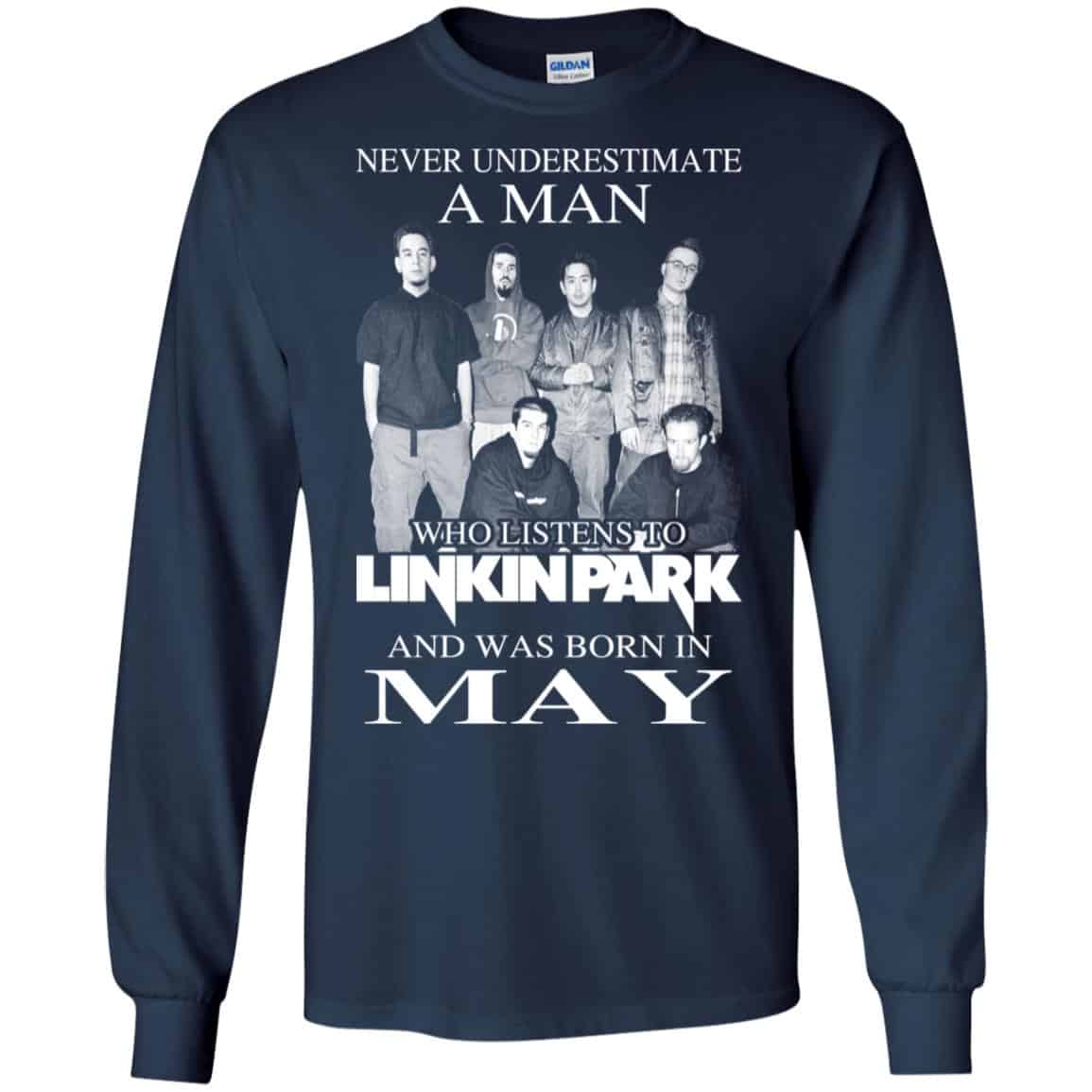 A Man Who Listens To Linkin Park And Was Born In May T-Shirts, Hoodie, Tank