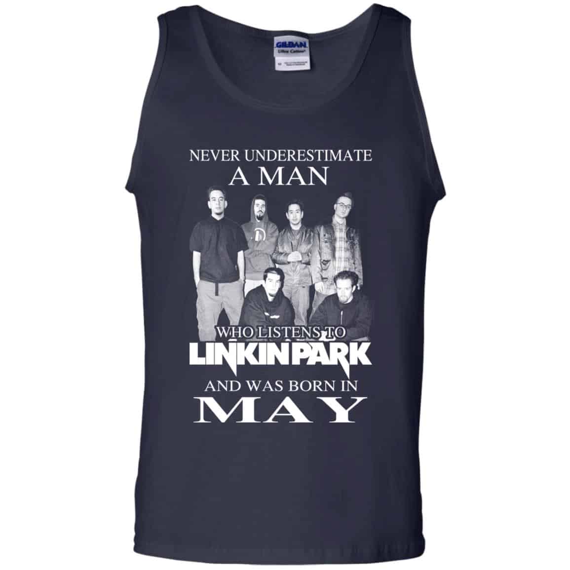 A Man Who Listens To Linkin Park And Was Born In May T-Shirts, Hoodie, Tank