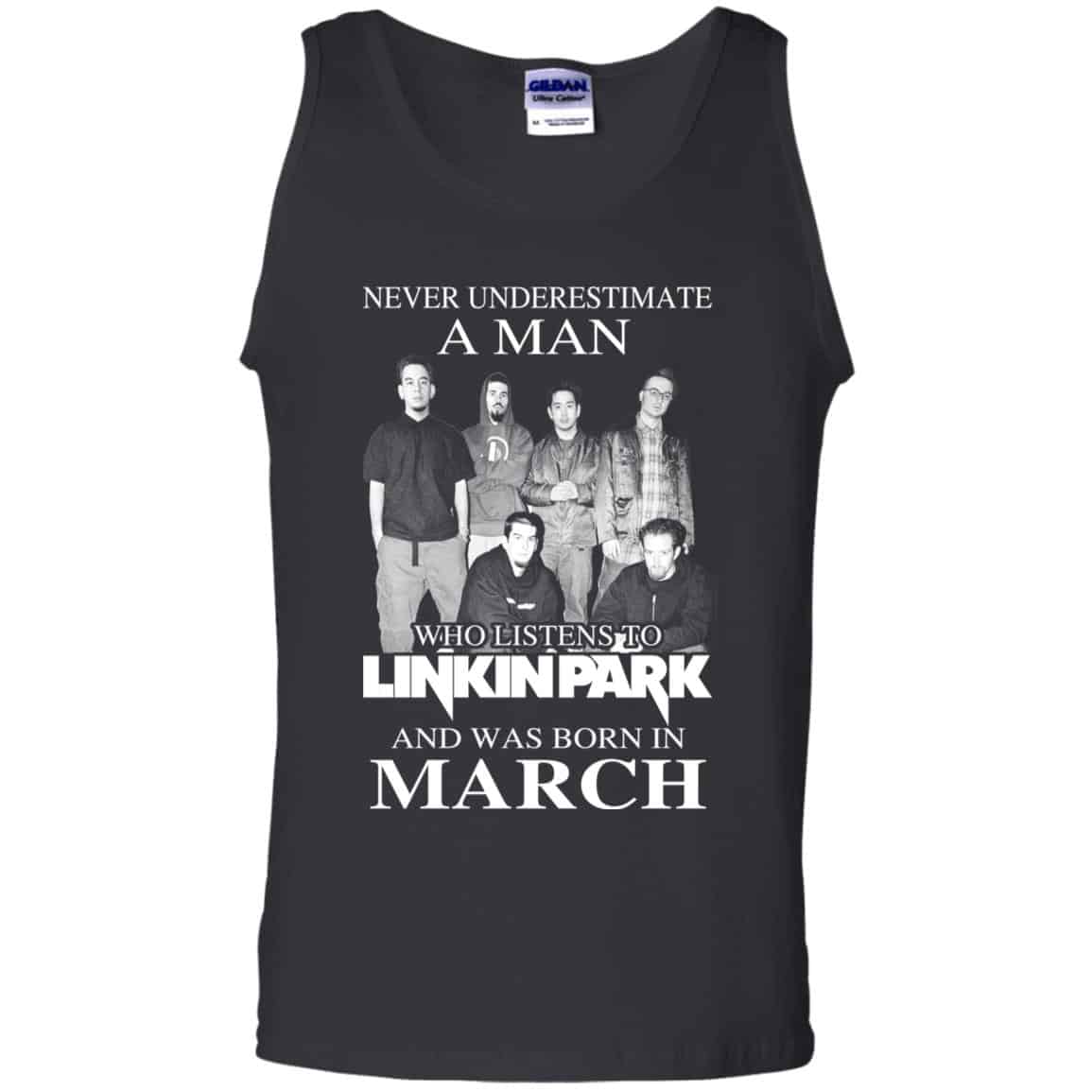 A Man Who Listens To Linkin Park And Was Born In March T-Shirts, Hoodie, Tank