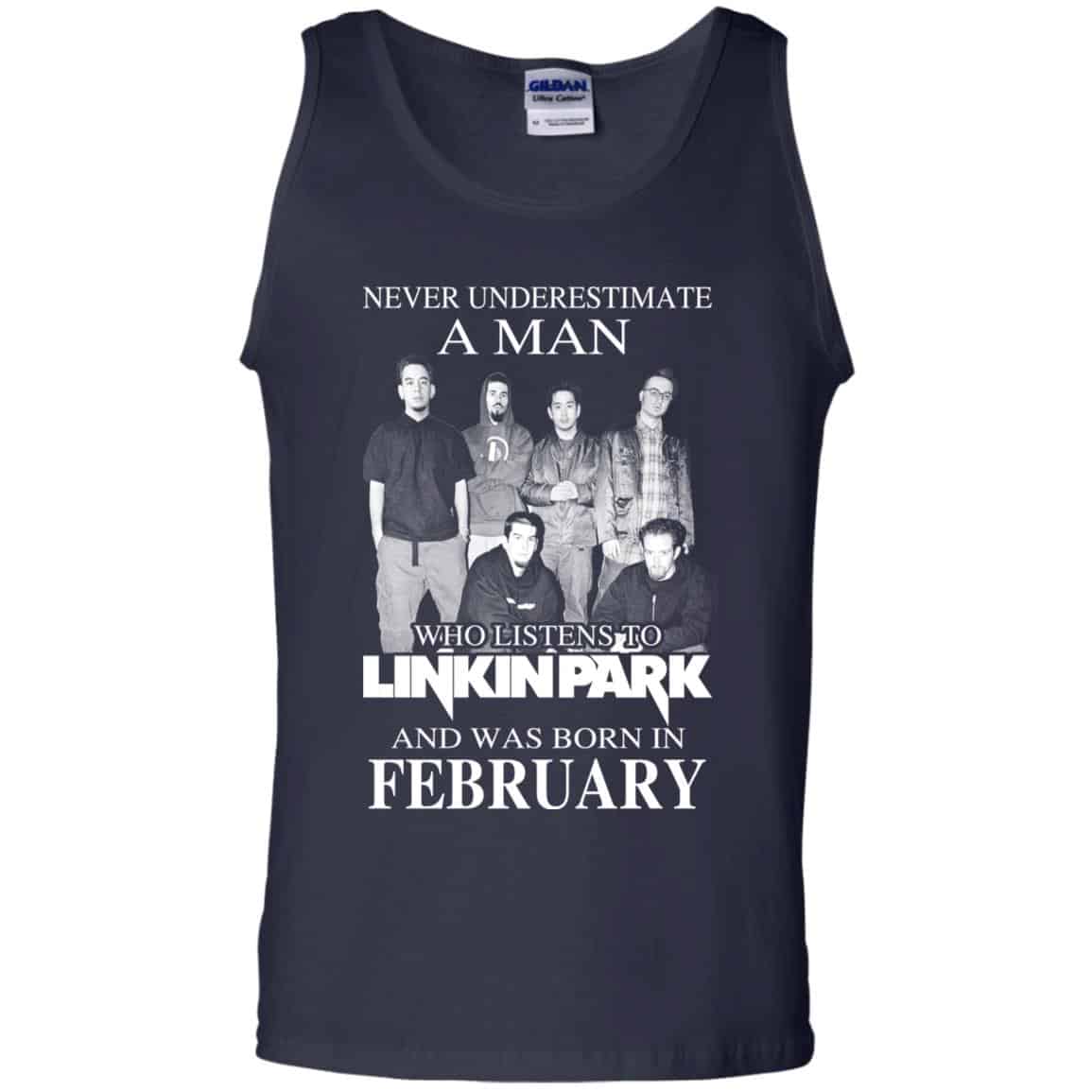 A Man Who Listens To Linkin Park And Was Born In February T-Shirts, Hoodie, Tank