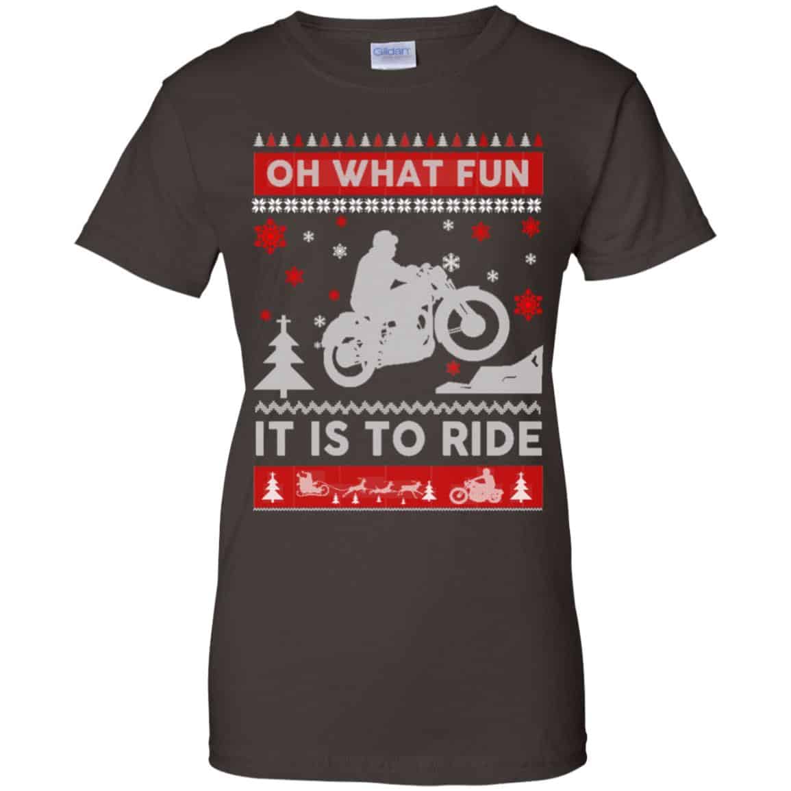 Motorcycle Sweater Christmas Oh What Fun It Is To Ride T-Shirts, Hoodie, Sweater