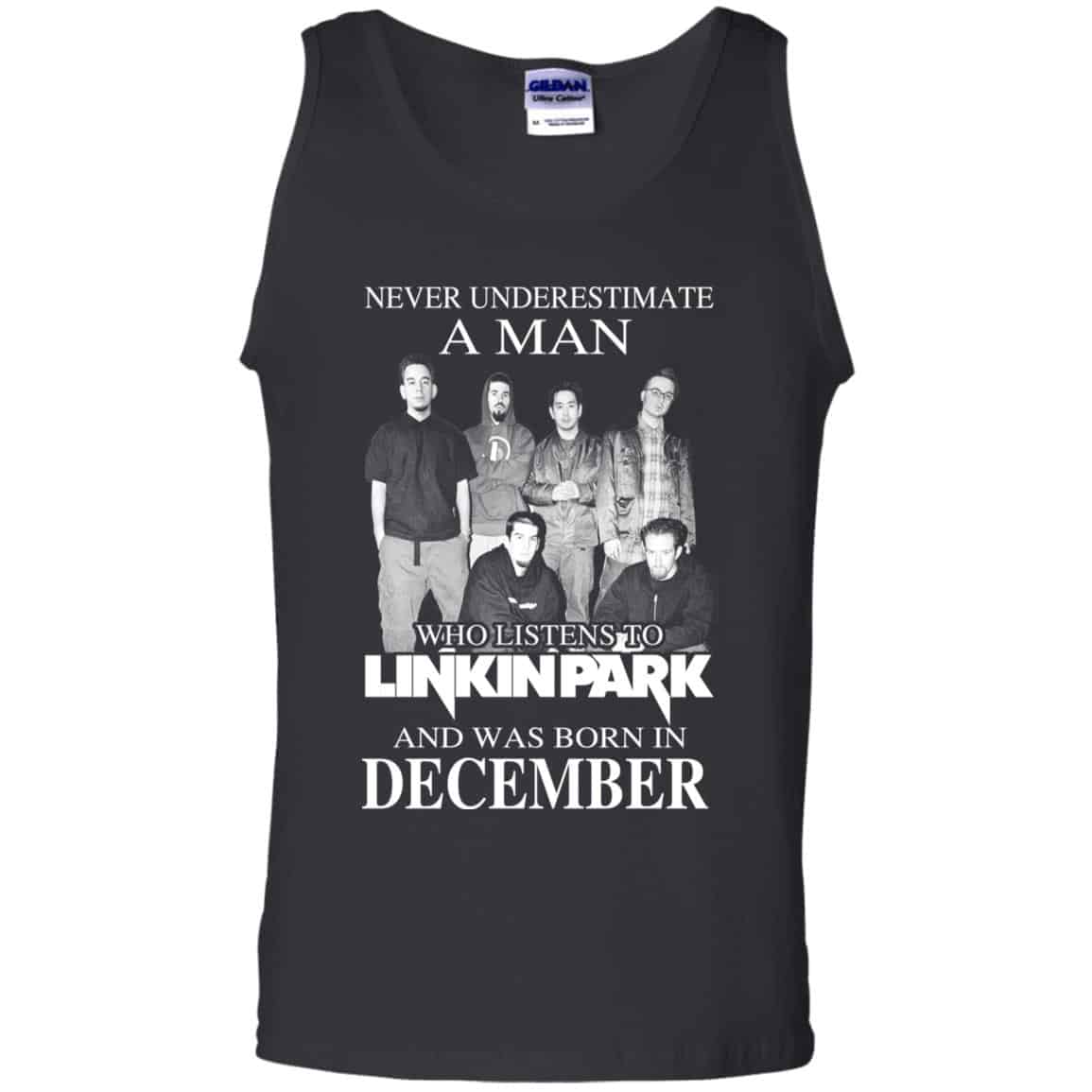 A Man Who Listens To Linkin Park And Was Born In December T-Shirts, Hoodie, Tank