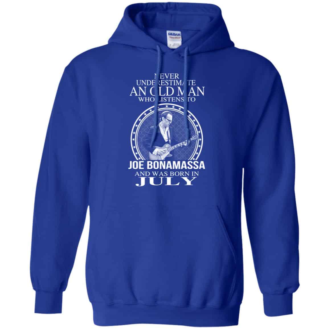 An Old Man Who Listens To Joe Bonamassa And Was Born In July T-Shirts, Hoodie, Tank