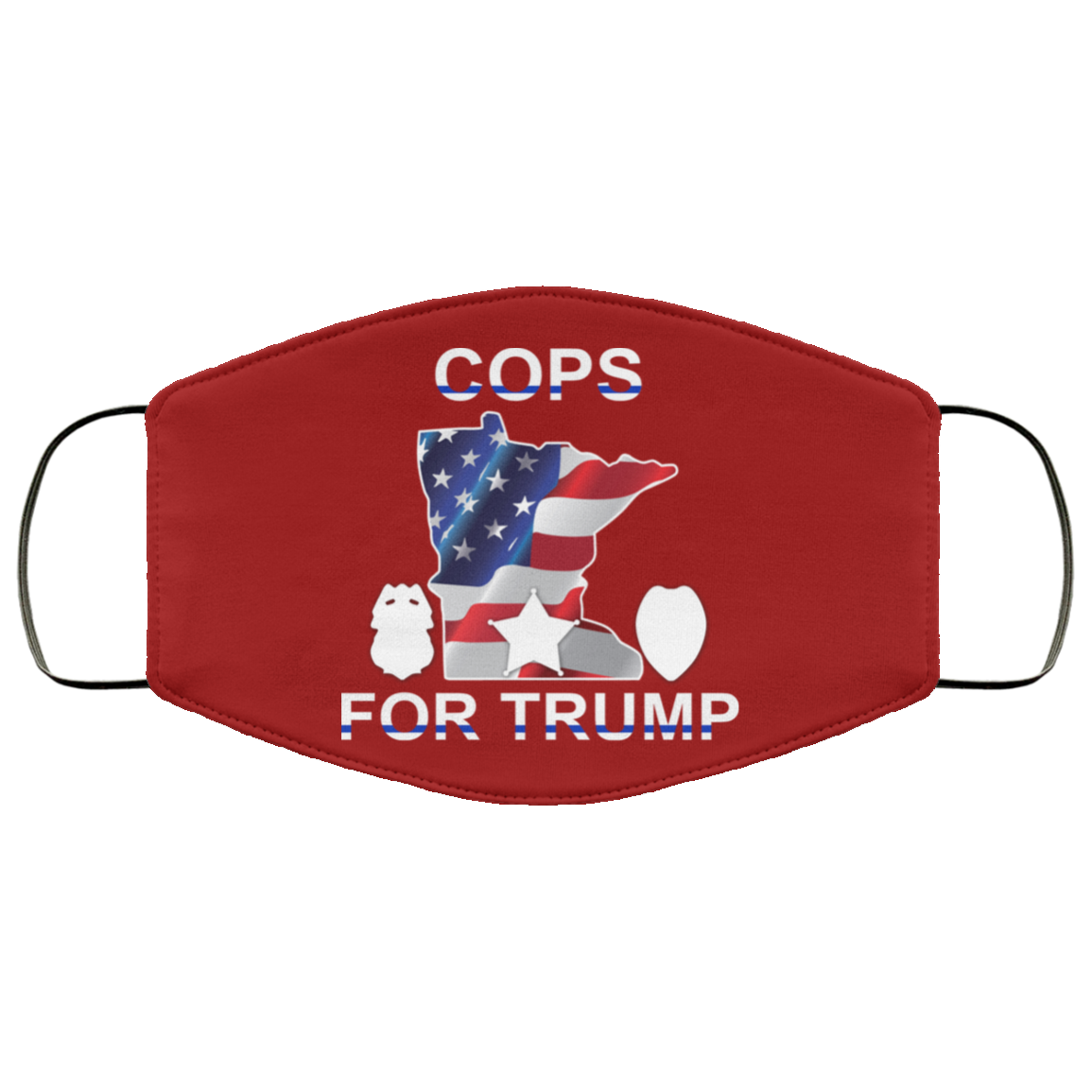 Cops For Donald Trump 2020 To President Face Mask