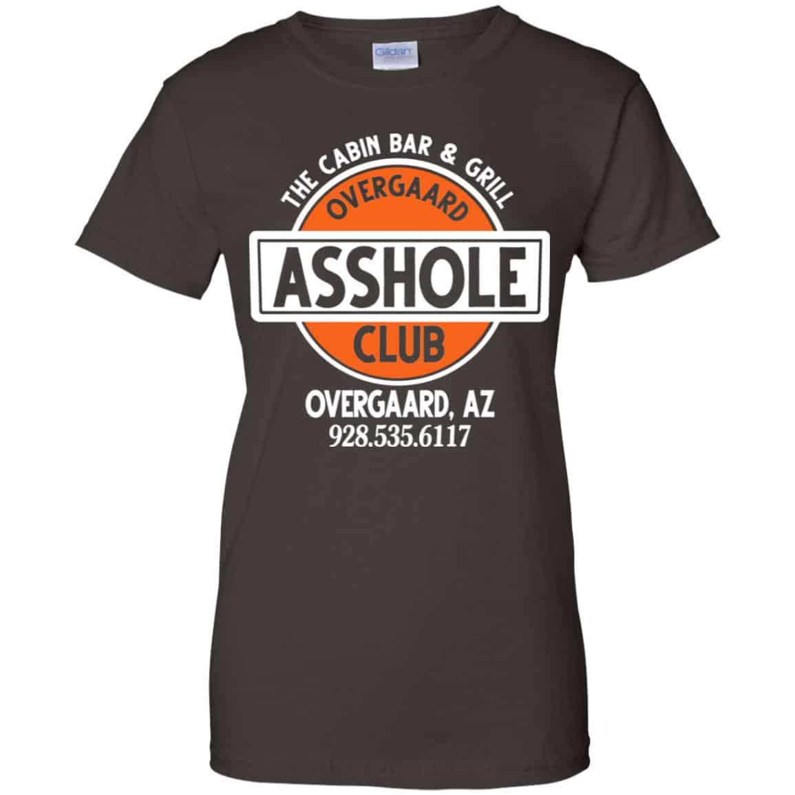 The Cabin Bar & Grill Overgaard Asshole Club Shirt, Hoodie, Tank