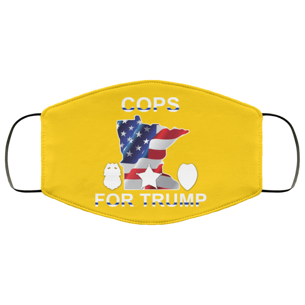 Cops For Donald Trump 2020 To President Face Mask
