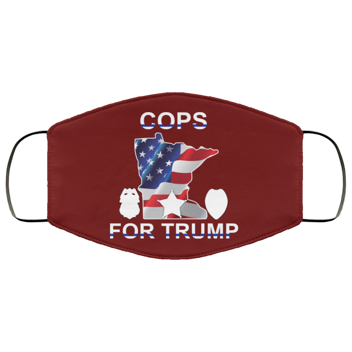 Cops For Donald Trump 2020 To President Face Mask