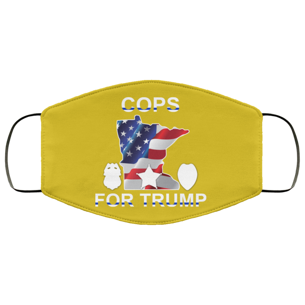 Cops For Donald Trump 2020 To President Face Mask