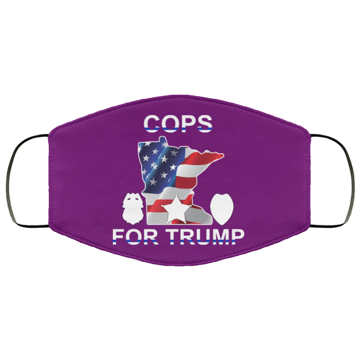 Cops For Donald Trump 2020 To President Face Mask
