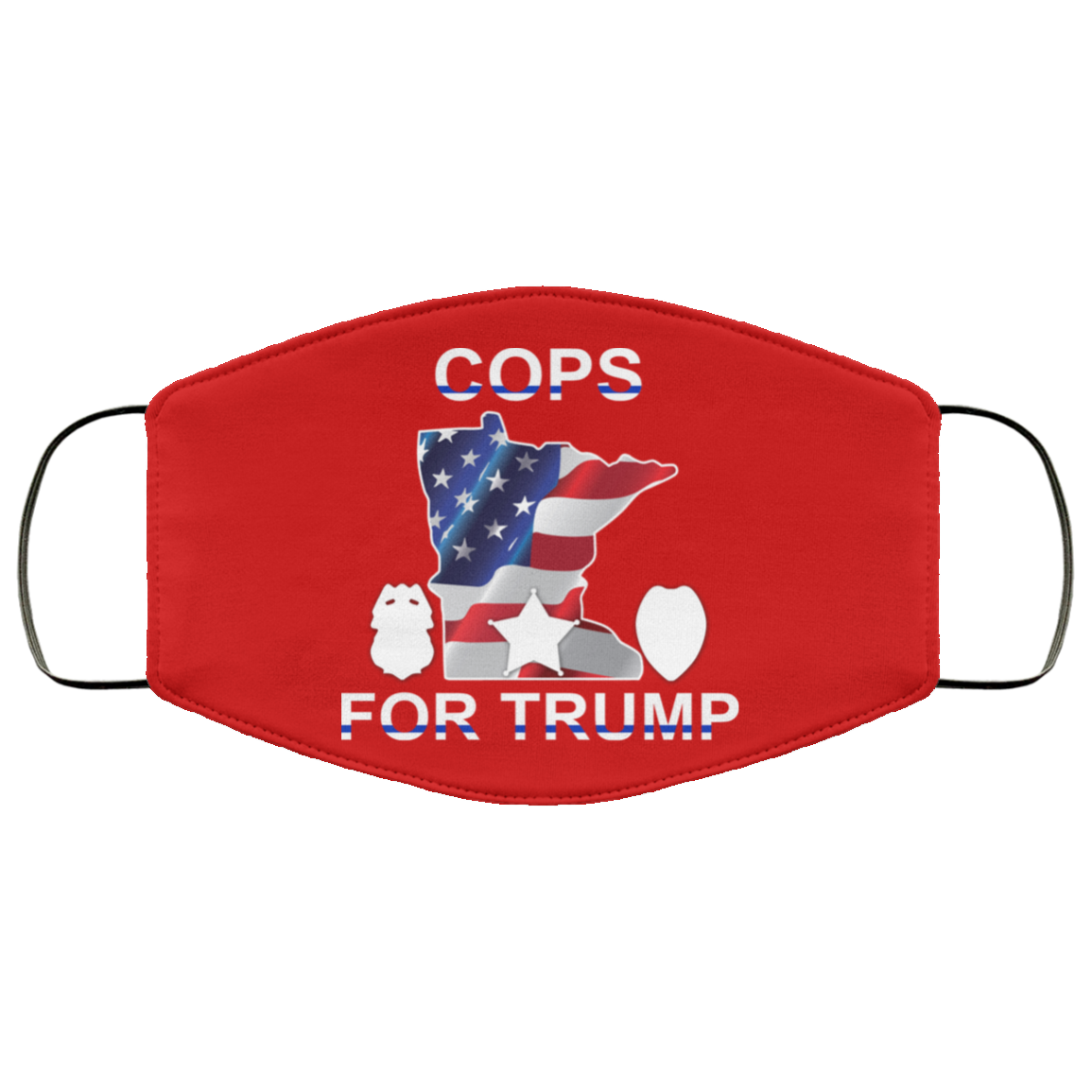 Cops For Donald Trump 2020 To President Face Mask