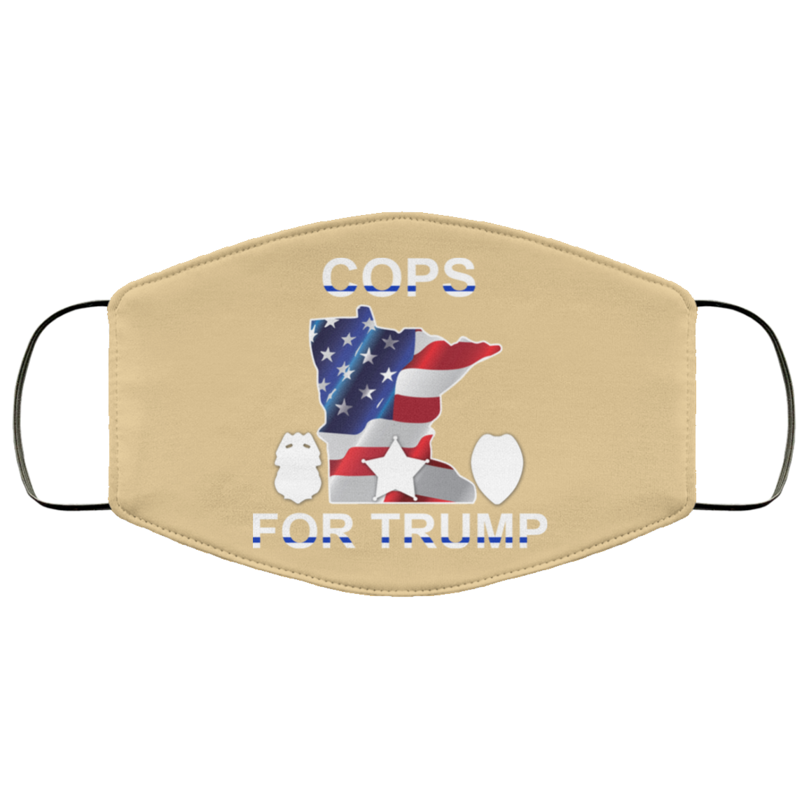Cops For Donald Trump 2020 To President Face Mask