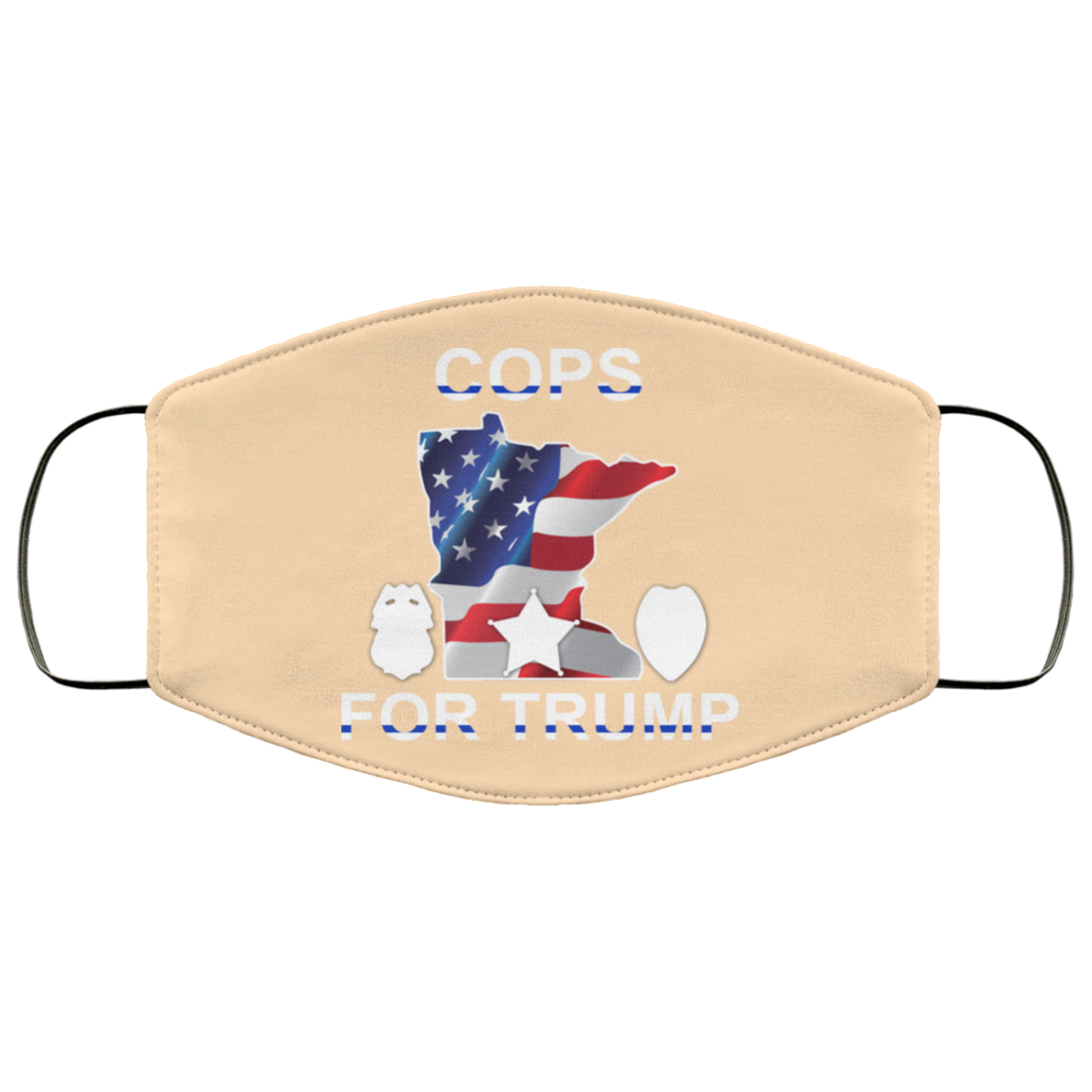 Cops For Donald Trump 2020 To President Face Mask