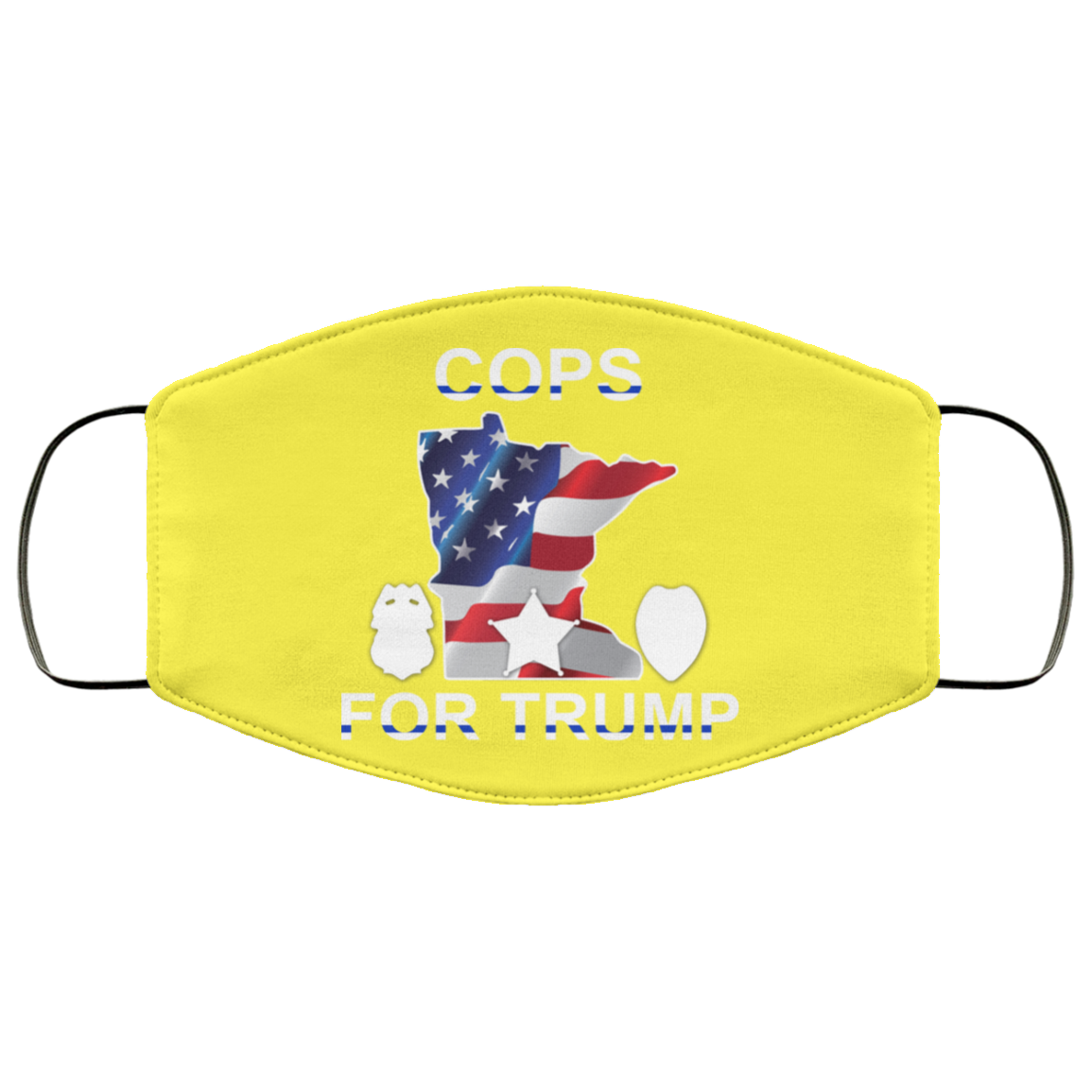 Cops For Donald Trump 2020 To President Face Mask