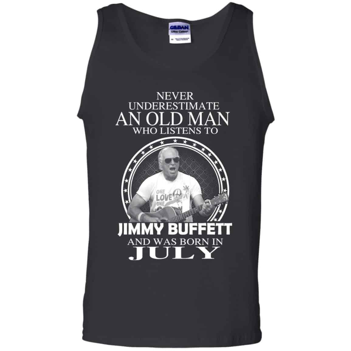 An Old Man Who Listens To Jimmy Buffett And Was Born In July T-Shirts, Hoodie, Tank