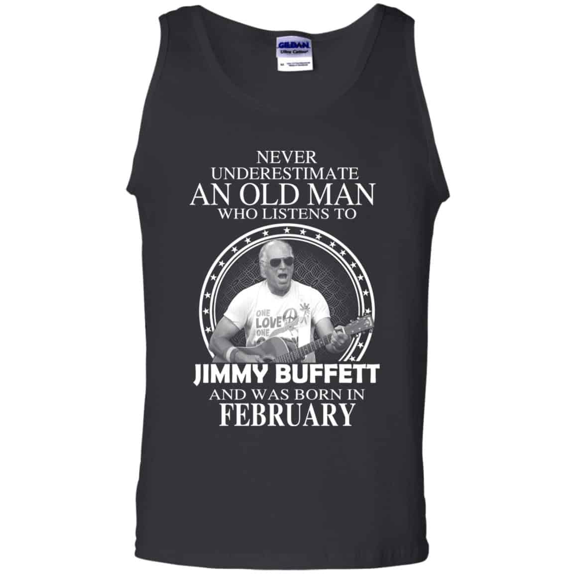 An Old Man Who Listens To Jimmy Buffett And Was Born In February T-Shirts, Hoodie, Tank