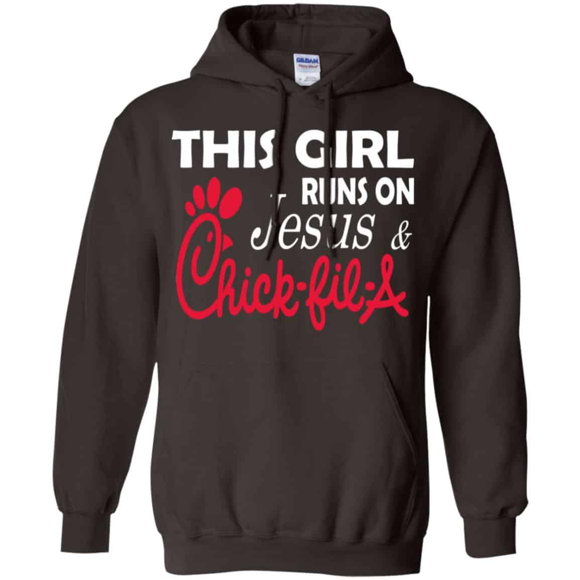 This Girl Runs On Jesus & Chick-fil-A T-Shirts, Hoodie, Tank